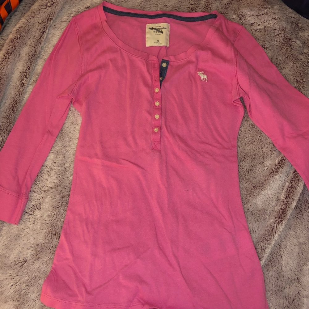 Abercrombie and Fitch quarter sleeve shirt